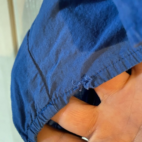 Pinch XXL Royal Blue Ruffled Collar Blouse - Picture 3 of 5